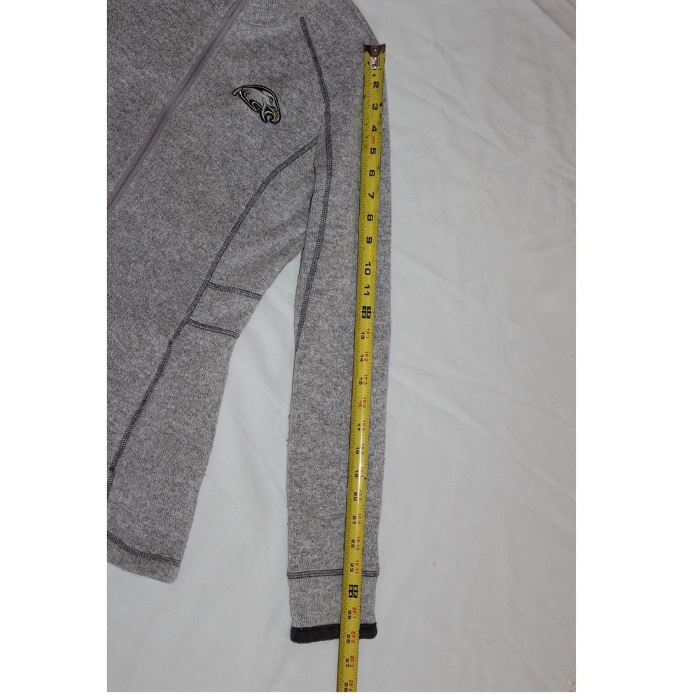 Champion Full Zip Fleece Jacket Men's Small Women Unisex Gray Eagle Mascot Logo - Picture 16 of 16